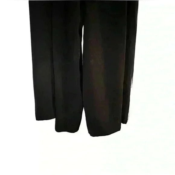 Madewell Tie Back Black Smocked Bodice and Satin Jumpsuit Size 20 - Picture 3 of 14